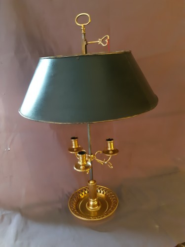 Directoire - Lampe bouillotte Louis XVI en bronze doré
