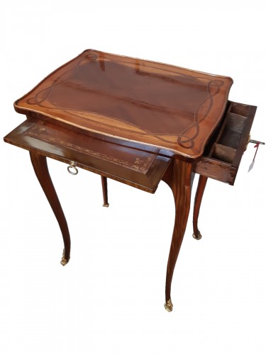 Small table in marquetry attributed to P ROUSSEL
