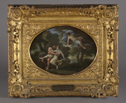 Tableaux et dessins Tableaux XVIIe siècle - Philip LAUWERS dit Filippo LAURI (1623 – 1694) - Jupiter et Io épiés par Junon