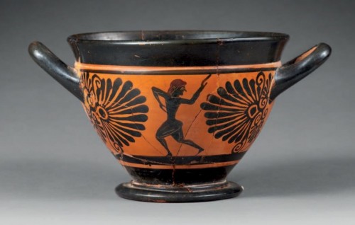 Skyphos with black figures. Greek art, Attica, 510 B.C. FP Group - Ancient Art Style 