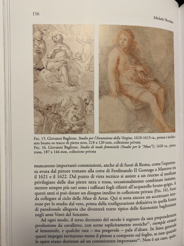Tableaux et dessins Dessin, Aquarelle & Pastel - Giovanni BAGLIONE (Rome, 1566 - 1643) Figure féminine assise