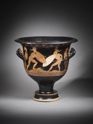 Ancient Art  - Red-figured bell-shaped krater, Greek art, Campania, 4th c. B.C.