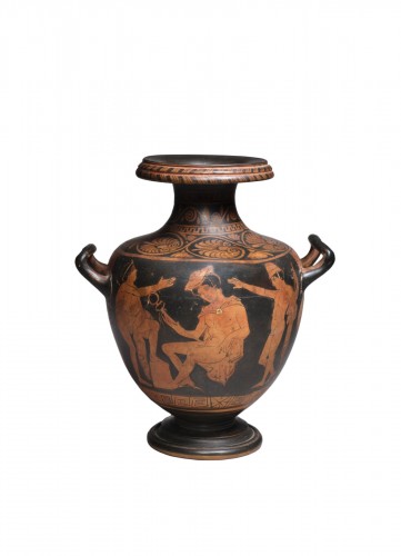 Hydria with red figures, attributed to the Painter of Cassandra, circa 360-340 BC.