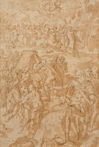 Marco MARCHETTI known as Marco da FAENZA (Faenza, circa 1528 - 1588) Scene from the Anc. Testam