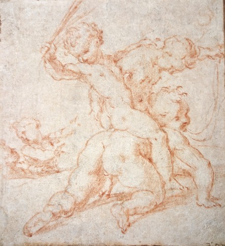 Niccolo DELL’ABATE ( 1509-1571 ), Jeux de putti