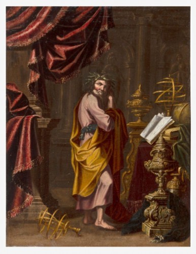 Tableaux et dessins  - Carlo MANIERI (Taranto ? – Rome, actif vers 1662-1700)Thalès dans son intérieur