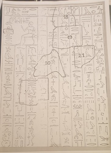 Fragment de relief de la tombe du vizir Bakenrenef Egypte, Saqqara - Archéologie Style 