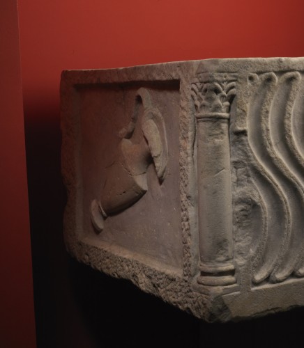 BC to 10th century - Roman Sarcophagus with Strigils, 3rd century