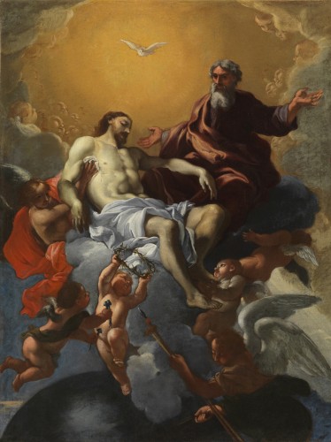 Guillaume COURTOIS, said Guglielmo CORTESE said IL BORGO - The Trinity with the dead Christ