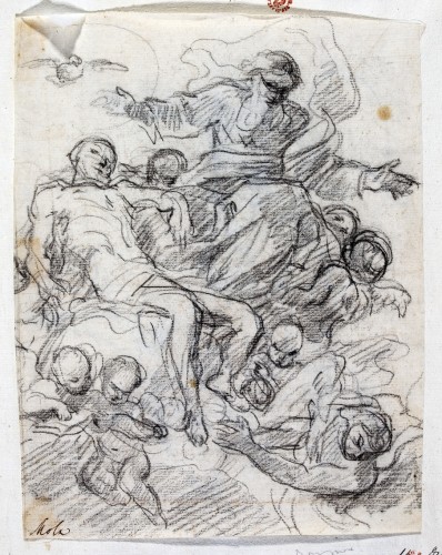 Guillaume COURTOIS, dit Guglielmo CORTESE dit IL BORGOGNONE - La Trinité - Tableaux et dessins Style 