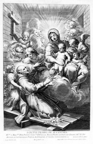 Lazzaro BALDI (Pistoia, 1623 – Roma, 1703) - Saint Pierre d'Alcantara - Tableaux et dessins Style Louis XIV