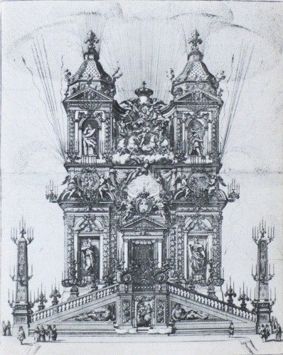 Simone Felice DELINO (1655-1697) - Projet pour la Trinité des Monts - Tableaux et dessins Style Louis XIV