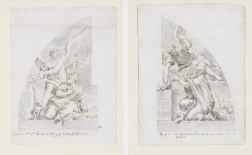 Niccolo RICCIOLINI (Rome, 1687 - 1757) - Paire de dessins
