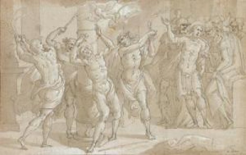 Bernardo CASTELLO (Albaro, 1557 – Gènes 1629) - Att. Alexandre Le Grand. Dessin - Galerie Tarantino