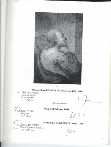 Willem OOSTERDIJK, Pays-Bas XVIIe siècle - Étude pour Deucalion priant Thémis - Galerie Tarantino
