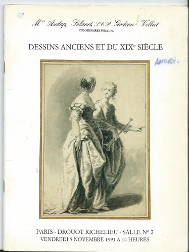 XVIIe siècle - Willem OOSTERDIJK, Pays-Bas XVIIe siècle - Étude pour Deucalion priant Thémis