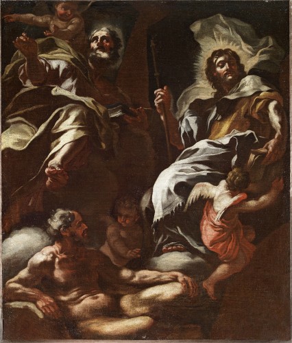 Francesco Solimena (1657 - 1747) (Att.) - Études pour les saints Mathieu et Jacques