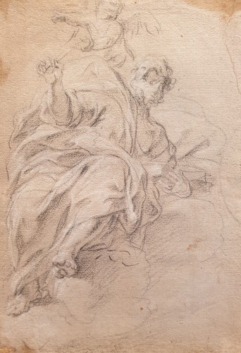 XVIIe siècle - Francesco Solimena (1657 - 1747) (Att.) - Études pour les saints Mathieu et Jacques