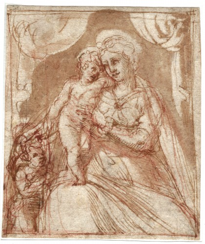 Italian School of the second quarter of the 16th century - The Virgin and Child with St. John the Ba