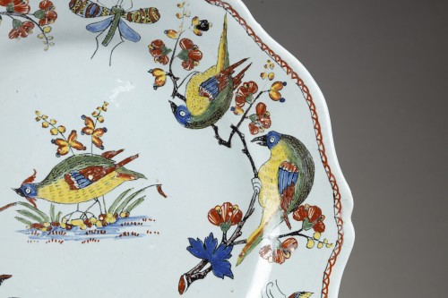 Rouen faience partridge plate 18th century - Porcelain & Faience Style 