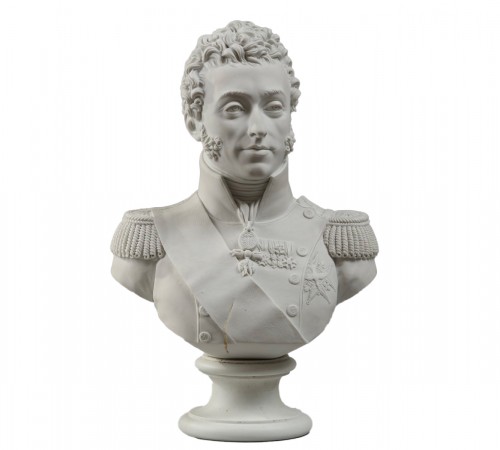 Sêvres, bust of the Duke of Angoulême circa 1816