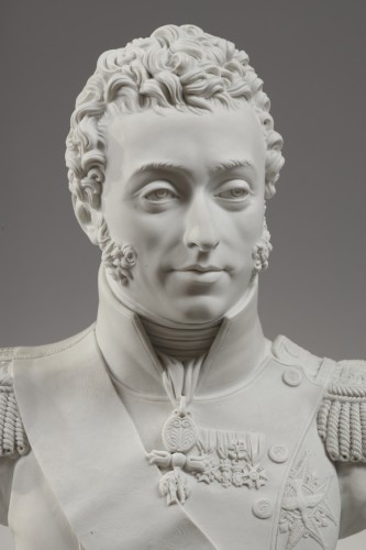 Manufacture de Sèvres, buste du Duc d'Angoulême circa 1816 - Galerie Théorème