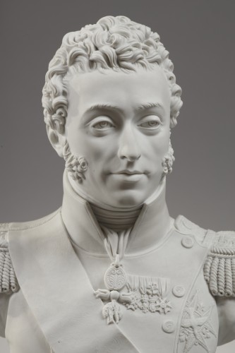 Sêvres, bust of the Duke of Angoulême circa 1816 - 