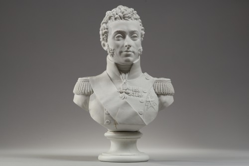 19th century - Sêvres, bust of the Duke of Angoulême circa 1816