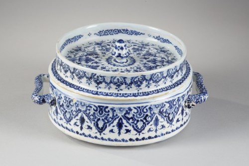 Rouen  Faience cooler First third of  18eme century - Porcelain & Faience Style 