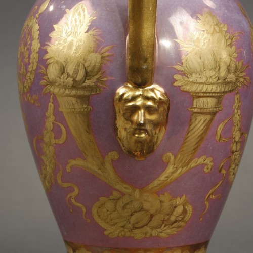 XIXe siècle - Vverseuse topographique en porcelaine de Van der Taelen à Paris daté 1813