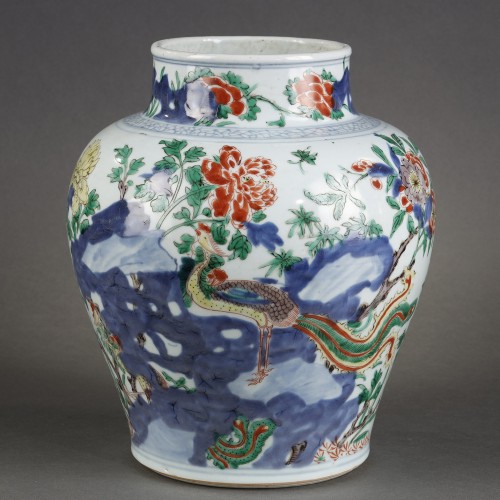 Vase porcelaine de Chine Wucai période SHUNZHI (1644-1661) - Galerie Théorème
