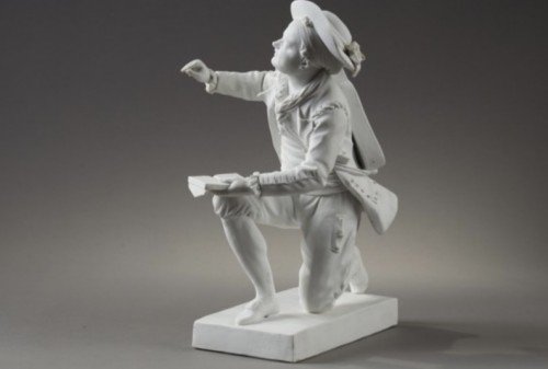 Céramiques, Porcelaines  - Biscuit de SEVRES à sujet littéraire, oeuvre de Le Riche circa 1775