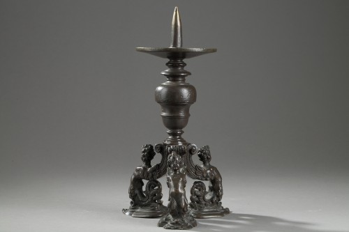 Pique-cierge bronze, Venise ou Padoue XVIe siècle - Galerie Théorème
