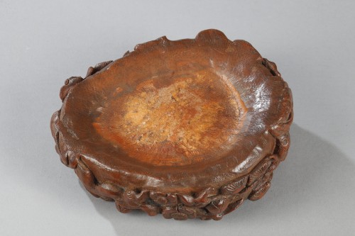 XIXe siècle - Objet de lettré pour la calligraphie en bambou sculpté, Chine XIXe siècle
