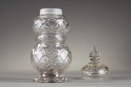 Verrerie, Cristallerie  - Boite à thé en verre, France XVIIIe siècle