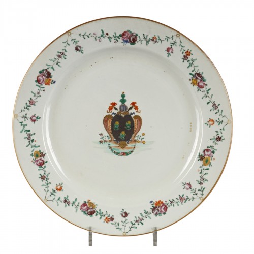 Chinese Order  dish for the van Goor family 18th century 