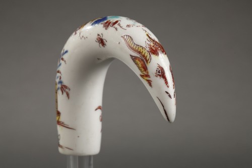 Cane pommel with Kakiemon decoration, Saint-Cloud 18th century - Porcelain & Faience Style Louis XV