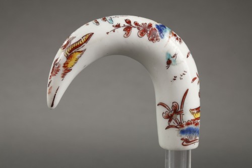 Porcelain & Faience  - Cane pommel with Kakiemon decoration, Saint-Cloud 18th century