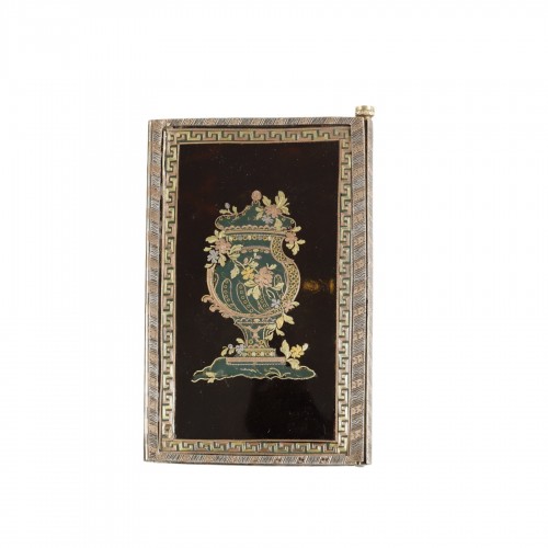 Three-colour gold and tortoiseshell notebook Paris 1762-1768