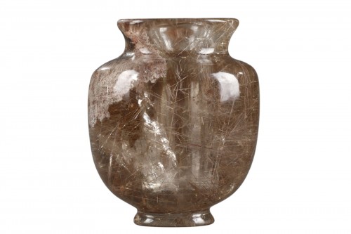 carved rock crystal baluster vase China 18th / 19th century