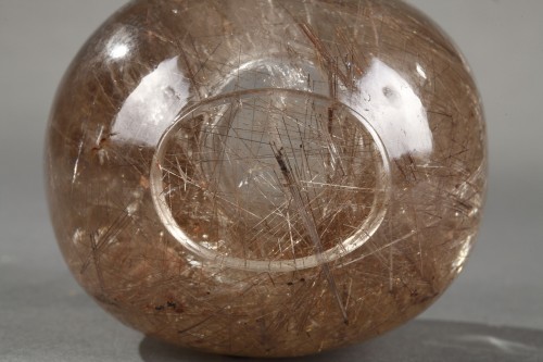 carved rock crystal baluster vase China 18th / 19th century - 