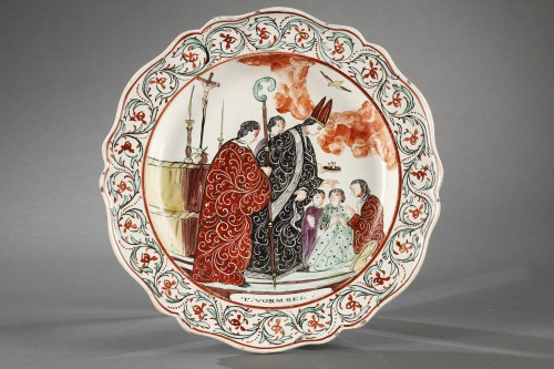 The seven sacraments Delftware late 18th century - Porcelain & Faience Style 