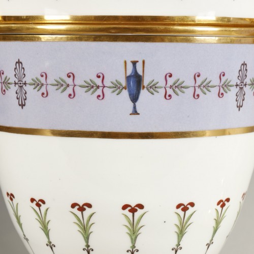 SÈVRES Pair of Sèvres porcelain Ice-pails from the Oberkampf service, circa 1803 - Empire
