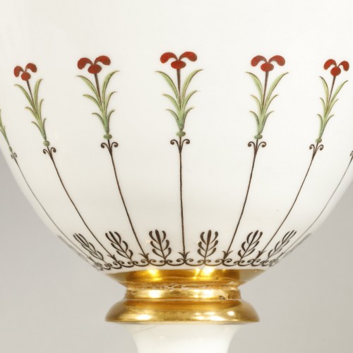 Antiquités - SÈVRES Pair of Sèvres porcelain Ice-pails from the Oberkampf service, circa 1803