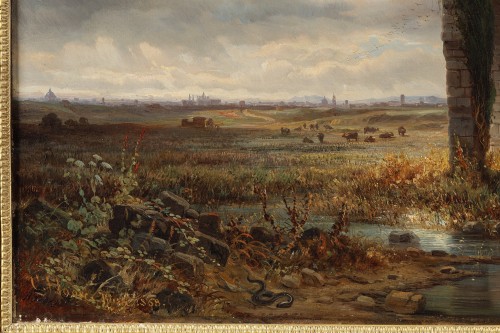 Carl von Haase (1844 - 1913) Vue de l'aqueduc de Claude, 1868 - Galerie Théorème