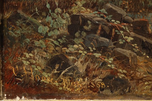 Carl von Haase (1844 - 1913) Vue de l'aqueduc de Claude, 1868 - 