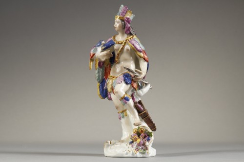 Porcelain & Faience  - Rare Meissen Indian figurine 18th century