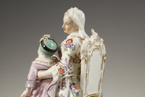 Porcelain & Faience  - Meissen nurse group 18th century
