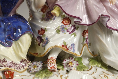 18th century - Meissen nurse group 18th century