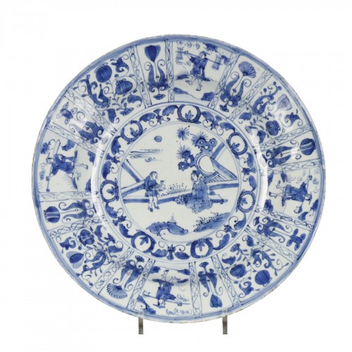 Karak dish with scholar, China Ming dynasty Wanli period 1573-1619